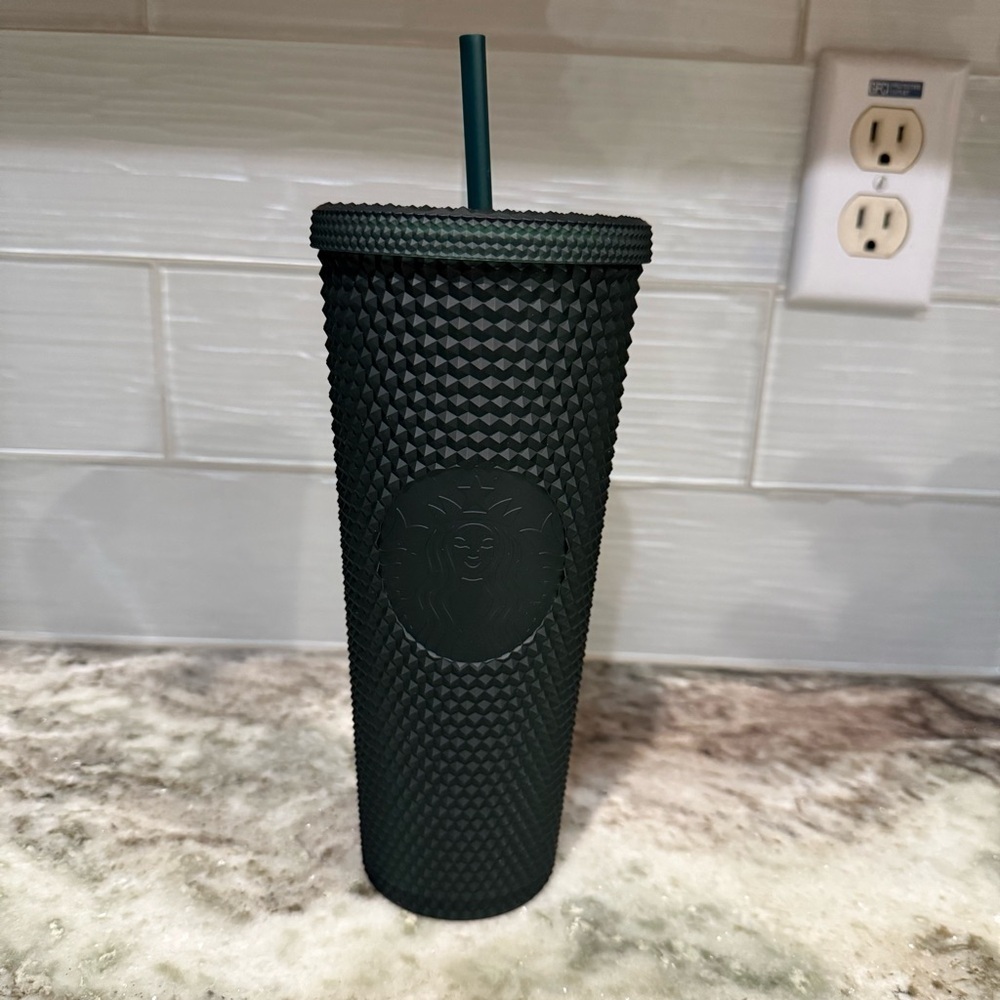 Starbucks studded emerald green tumbler